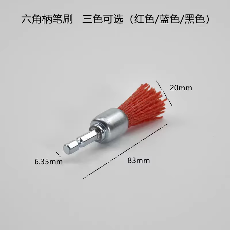 Brosse Abrasive à Filament de Nylon, perceuse à tige de 1/4 ", outil rotatif, brosse à tasse en Nylo