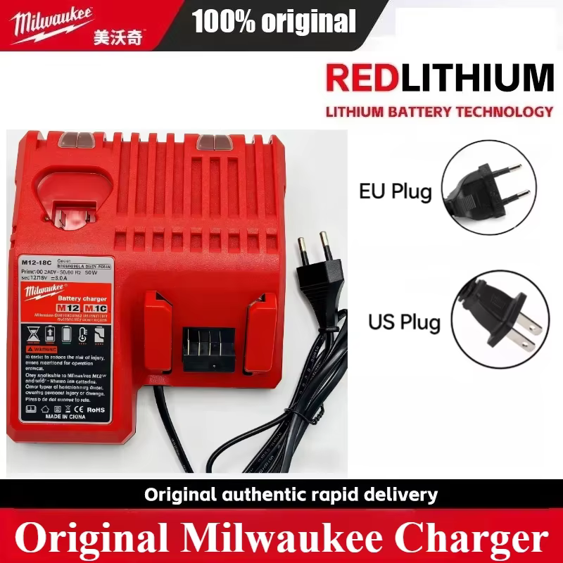 Batterie authentique Milwaukee M18 FUEL 6.0Ah 18V 18650 M18B6 M18B5 Convient aux outils électriques 