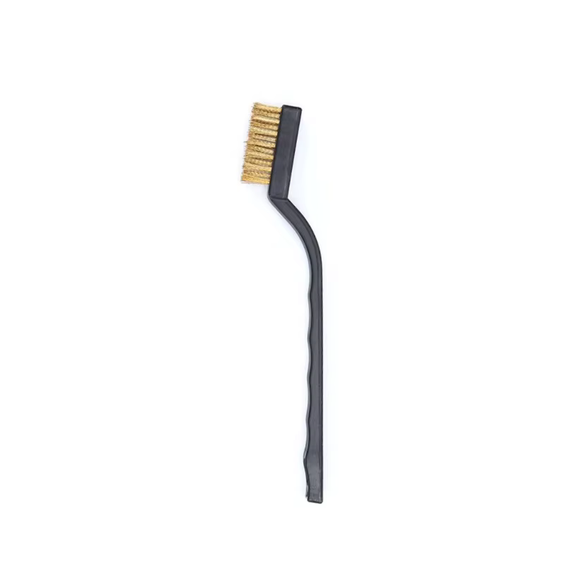Ensemble de brosses métalliques à poignée incurvée, pour le nettoyage des scories de soudage et de l