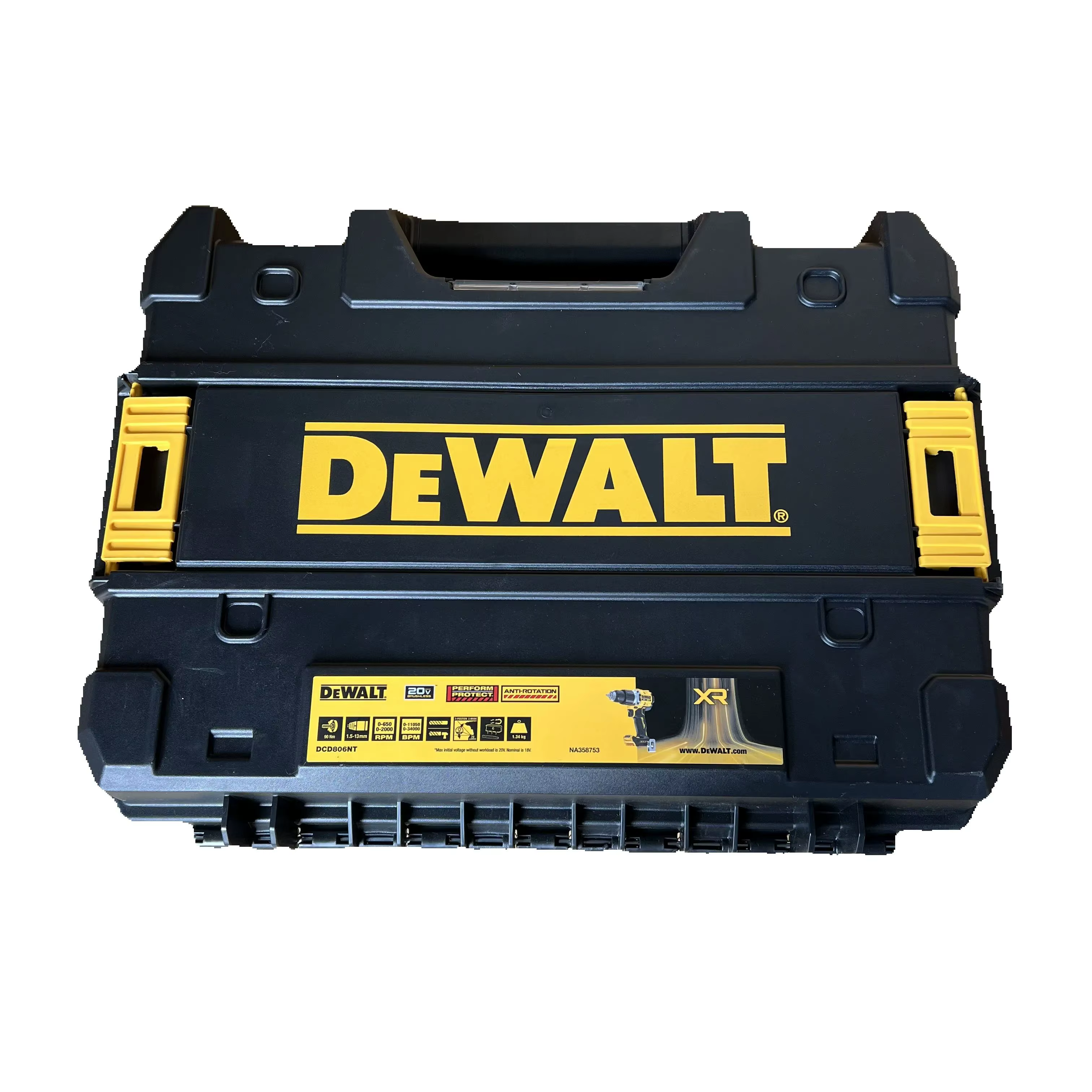 Boîte de rangement pour outils DEWALT DCD801/DCD806, boîte flexible empilable - Boîte vide