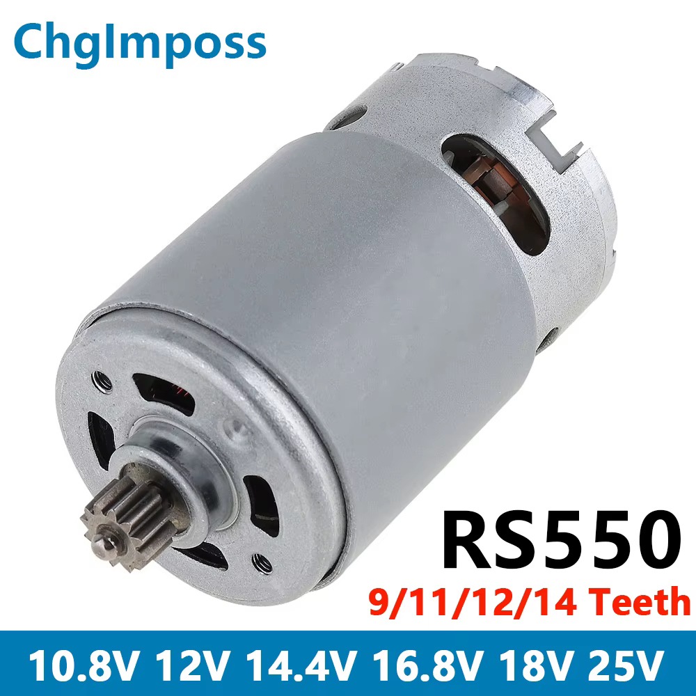 Moteur de scie à chaîne RS550, 9/11/12/13/14 dents, 25000 tr/min, Micro moteur DC pour scie à main R
