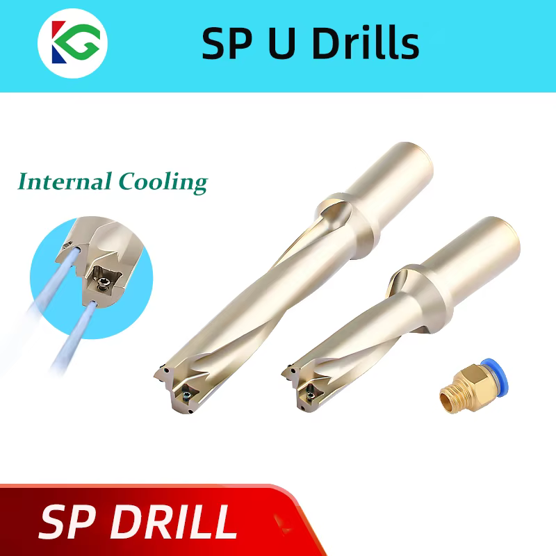 Foret U SP pour inserts SPMG 2D 3D 4D 5D, forets indexables SP, outil de perçage intensif pour tours