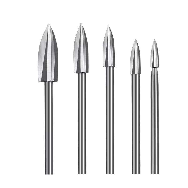 Ensemble de 5 outils de sculpture sur bois - parfaits pour les outils rotatifs, le travail du bois, 