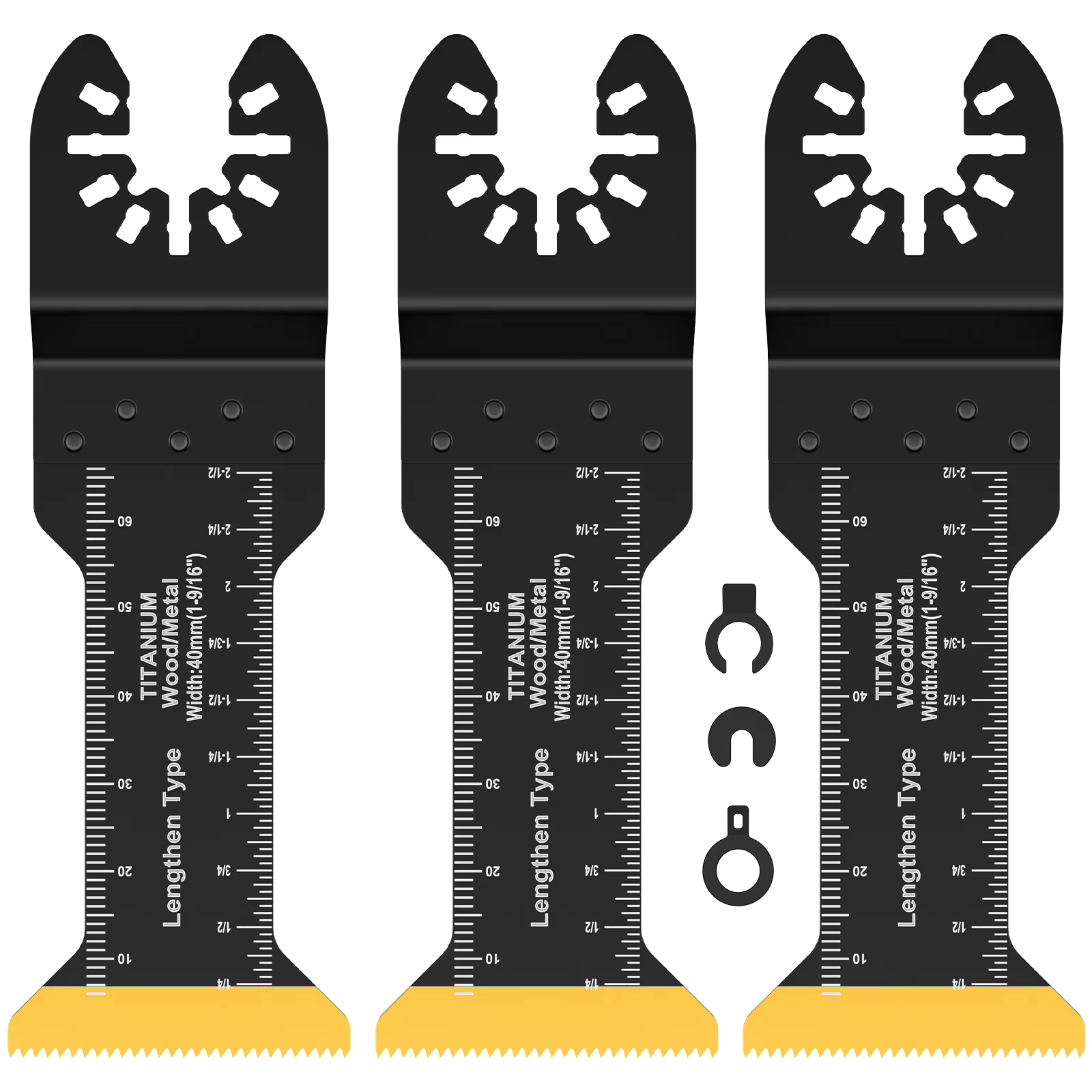 Jeu de lames de scie oscillantes, multi-outils bimétalliques, lame de coupe multiple tranchante pour
