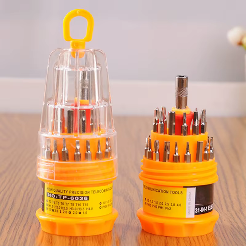Kit d'outils de réparation manuelle portable, jeu de tournevis multifonctions 31 en 1, téléphone, iP