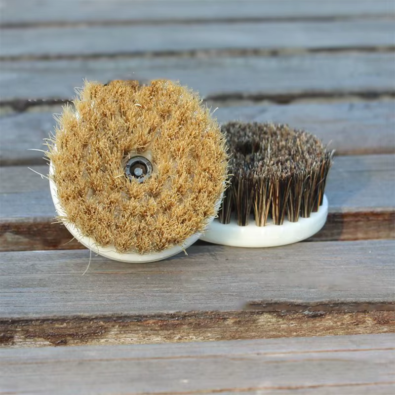 Perceuse à disque électrique 60mm, brosse à poils en laine pour cuir, plastique, meubles en bois, in