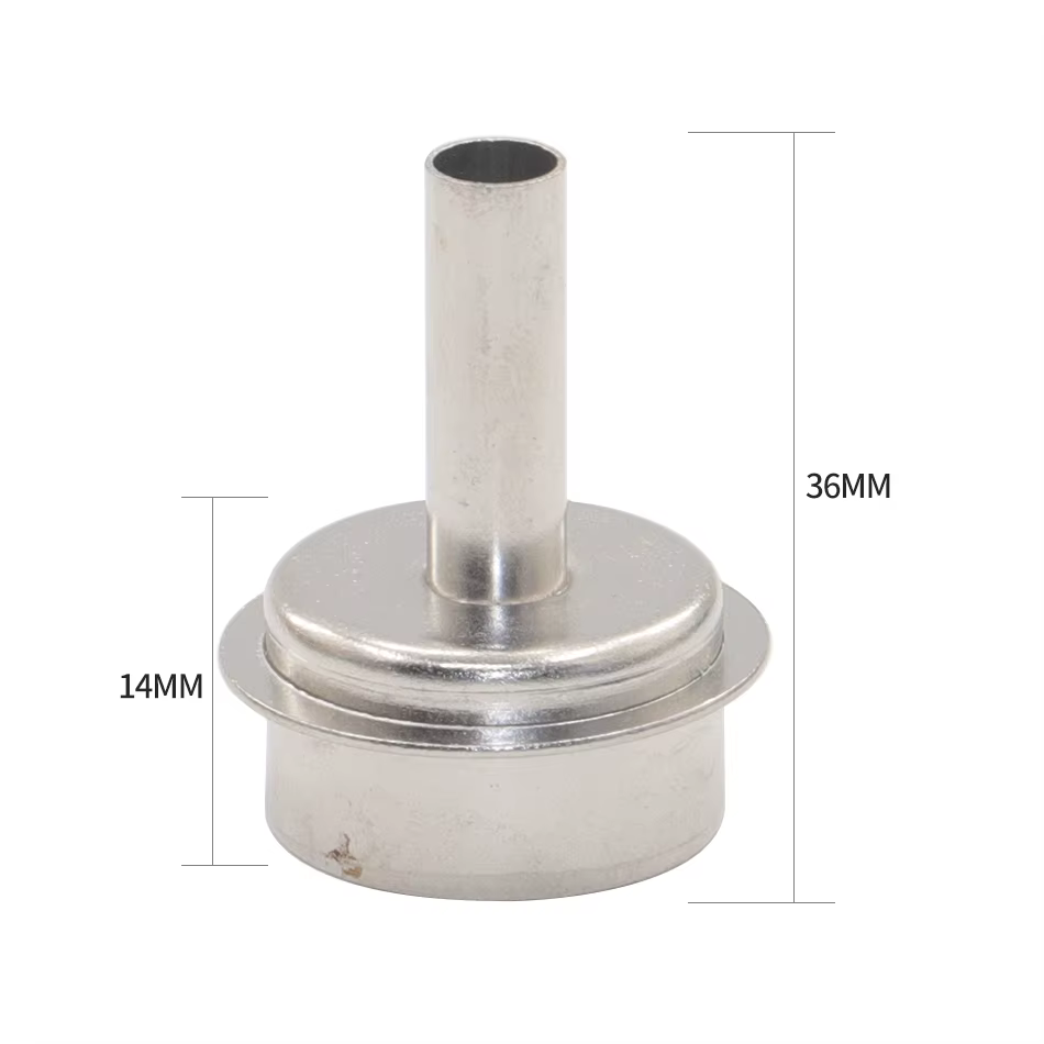 Buse courbée à 45 degrés pour pistolet à air chaud BGA, buse droite, buse inclinée pour station de s