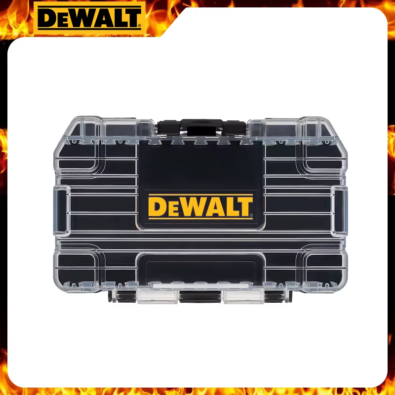 DEWALT TSTAK boîtier robuste noir moyen empilable amovible anti-poussière forets accessoires 148*85*