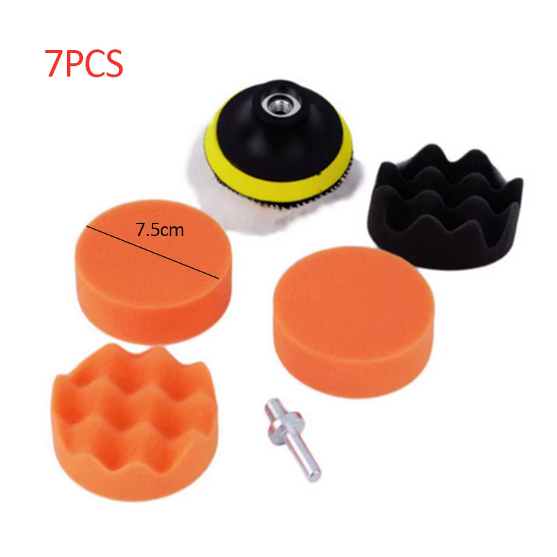 Ensemble de polissage et de cire de voiture de 3 pouces, perceuse électrique, polisseuse, tampon de 