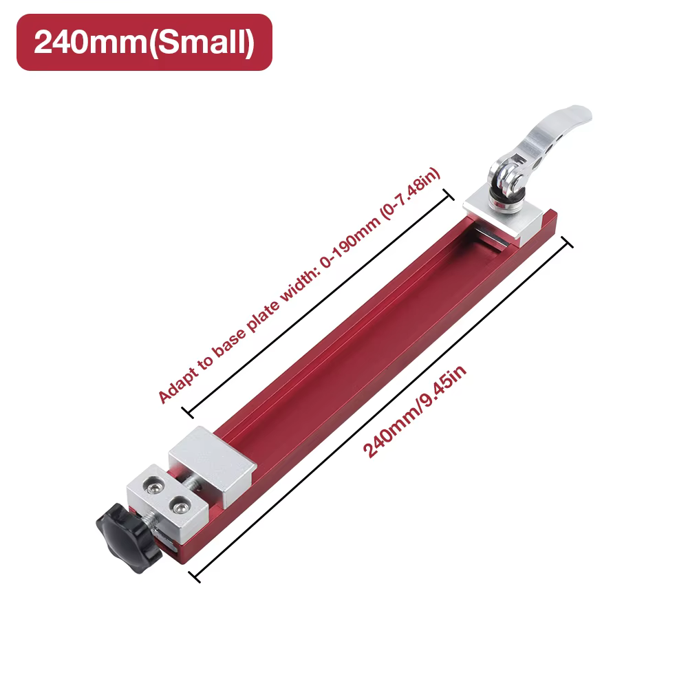 Guide de scie circulaire 240 mm/360 mm, guide de base réglable pour machine de découpe, pour le trav