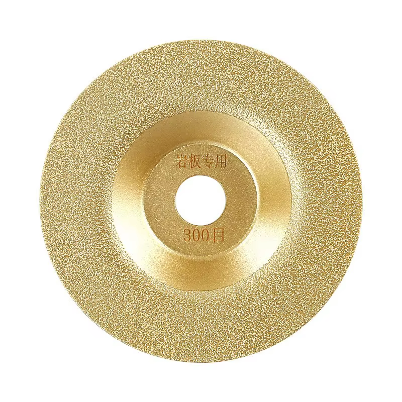 1 pièce Disque de meulage diamanté brasé sous vide 4 pouces 100 mm grain 300 pour meuleuse d'angle, 