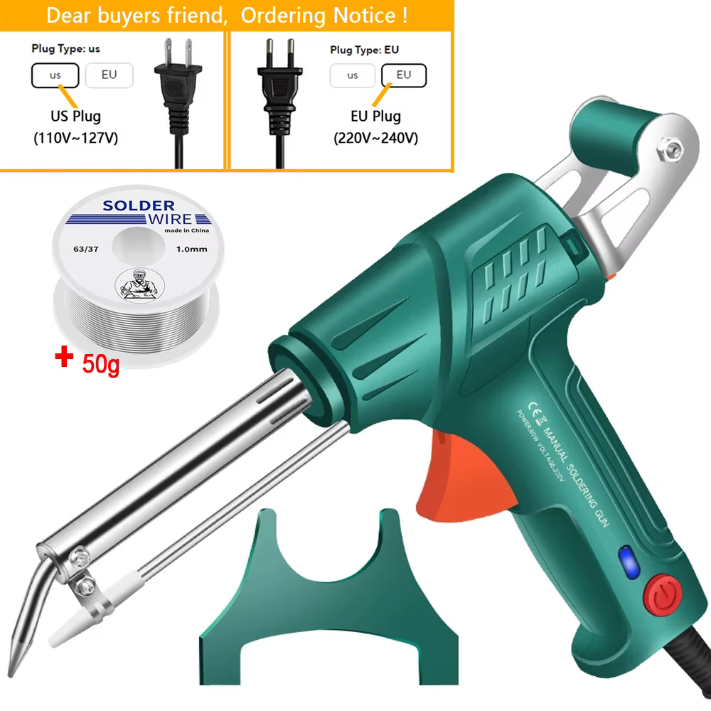 Nouveau fer à souder multifonction, pistolet à souder automatique 220V/110V 60W, chauffage interne p