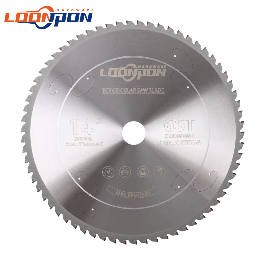 Disque de coupe en métal 350mm/14 pouces, lame de scie circulaire en carbure pour fer et acier, lame