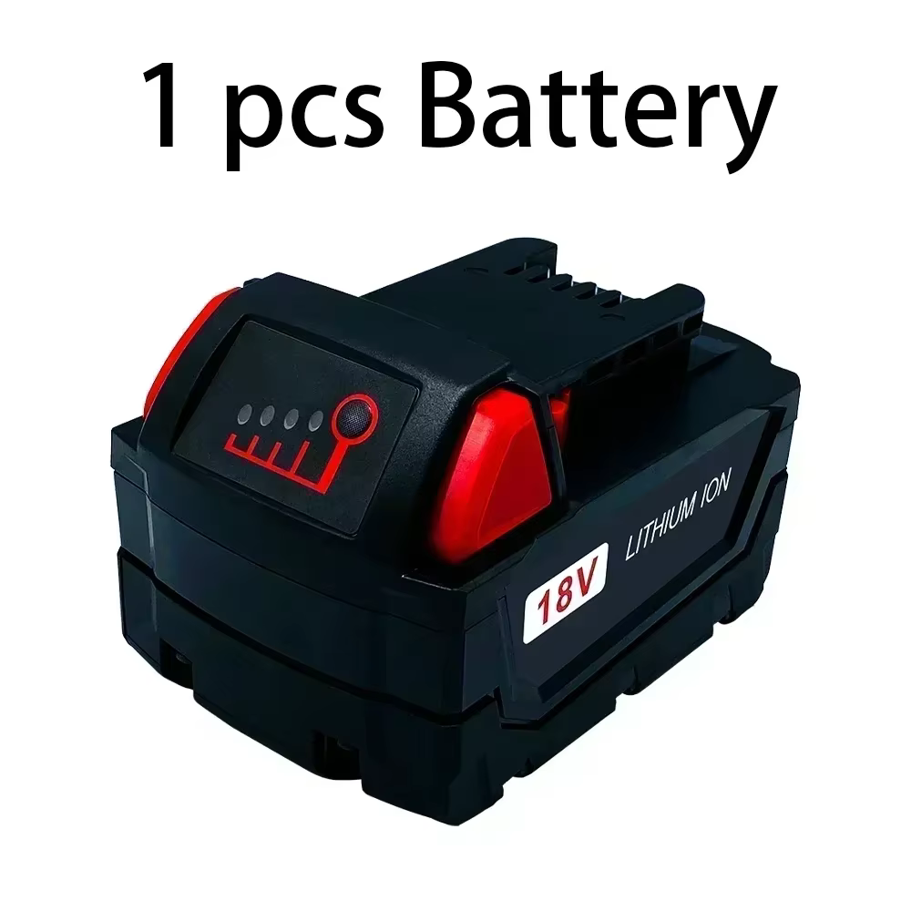 Batterie pour outil électrique Milwaukee M18, chargeur, BR, XC, 18V, 12800mAh M18B5, 48-11-1860, bat