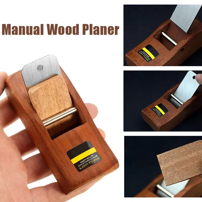 Rabot à main plat en bois, mini plan de calcul, outil de bricolage artisanal pour charpentier