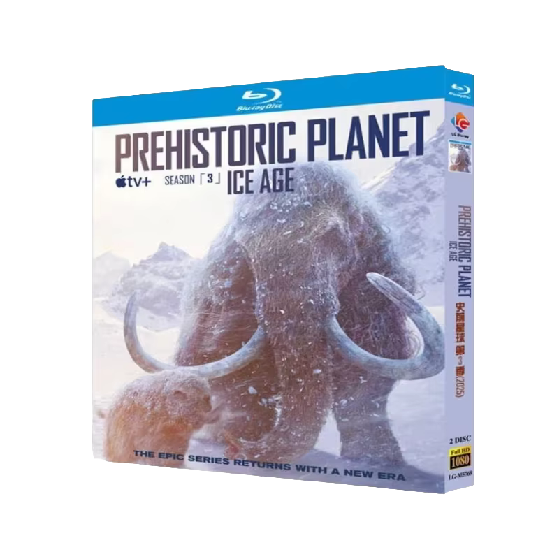 PrehistoricPlanet : La Glace, Saison 3 (2025) Coffret Blu-ray 2 Disques Neuf