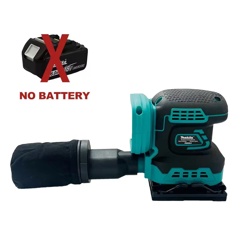 Ponceuse orbitale aléatoire sans fil Makita, sans balais, 3 vitesses, pour ponçage et polissage, com