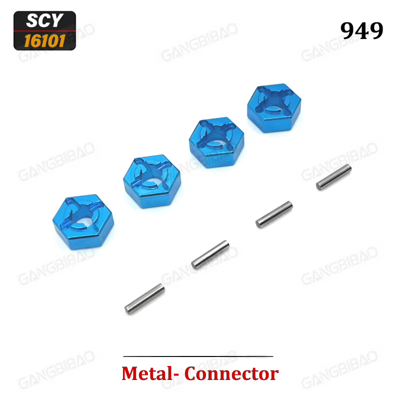 16101 PRO 16102 PRO SG116 MAX PRO Pièces de châssis en métal bleu améliorées : bras oscillant, amort
