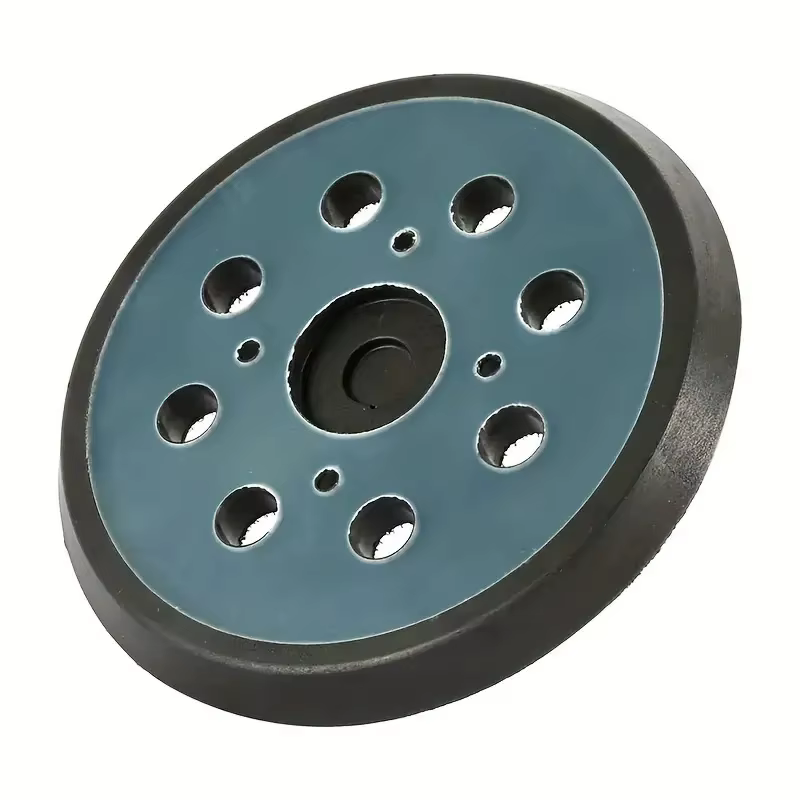 Tampon de ponceuse orbitale électrique, 125mm, 5 pouces, support à 8 trous, disque de ponçage, croch