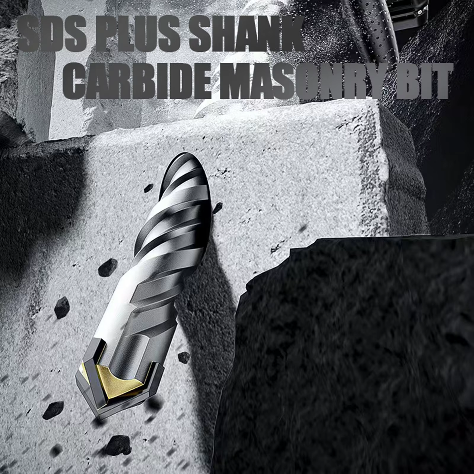 Tête de coupe transversale pour béton SDS Plus, 4-12mm, marteau à double tarière, bloc de brique mur