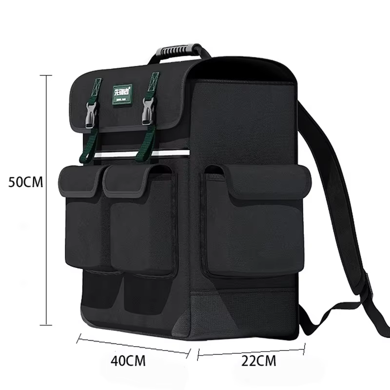 Sac à dos pour outils professionnels, tissu Oxford, organisateur d'outils multifonctionnels, grand s