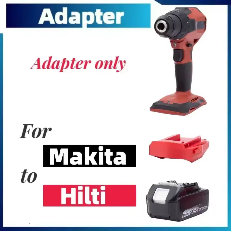 Adaptateur convertisseur pour batterie Li-ion Makita 18V-20V vers outils de perçage sans fil Hilti s