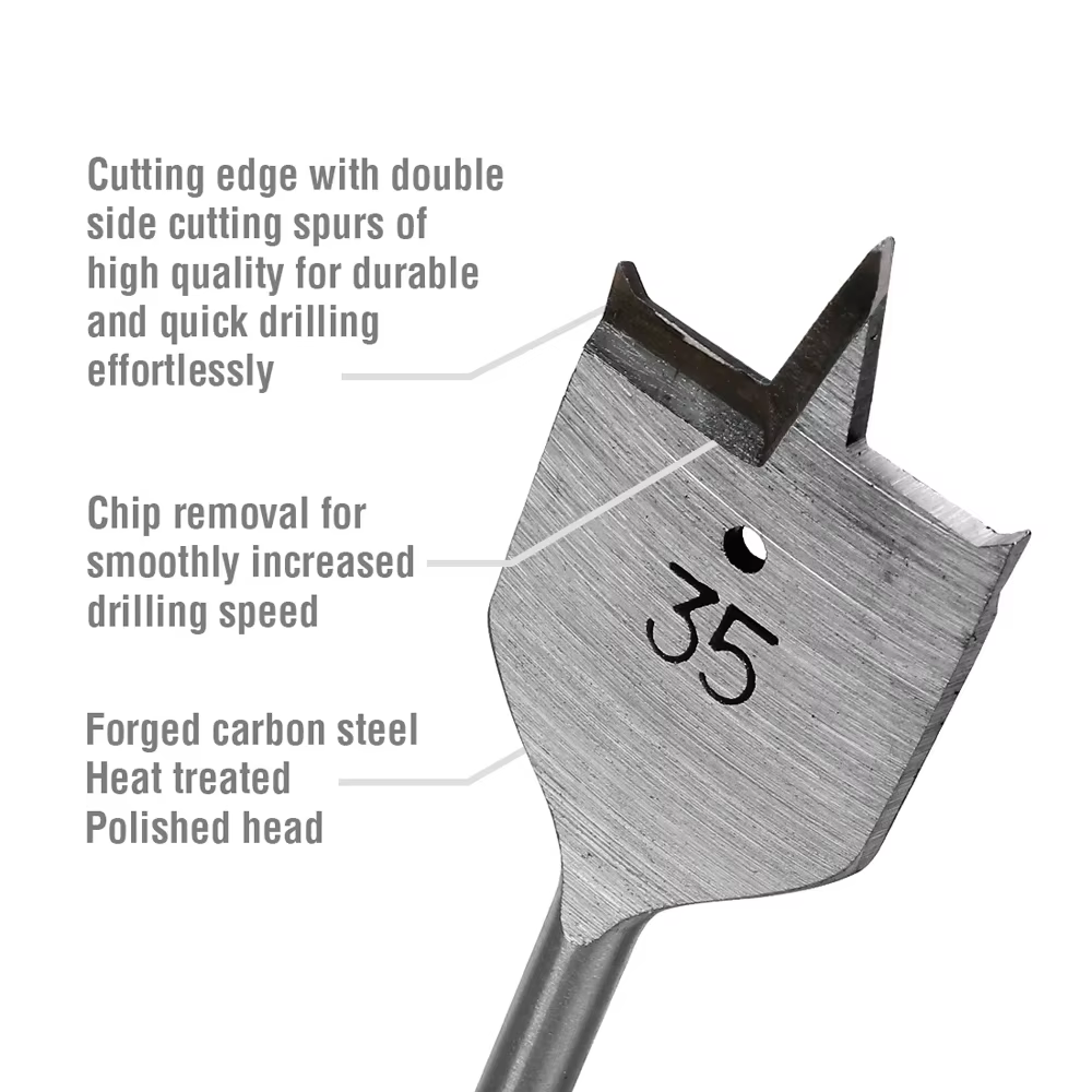 1 pièces 10-55mm ensembles d'outils pour le travail du bois durables perceuse plate longue en acier 