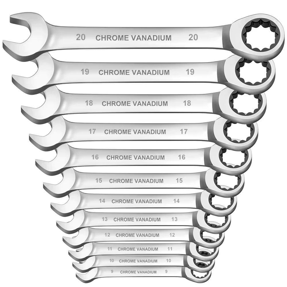 WOZOVP Partners-Ensemble de cliquet de tête, Meacceler6-19mm, 72 dents, Cr-V mètre ted