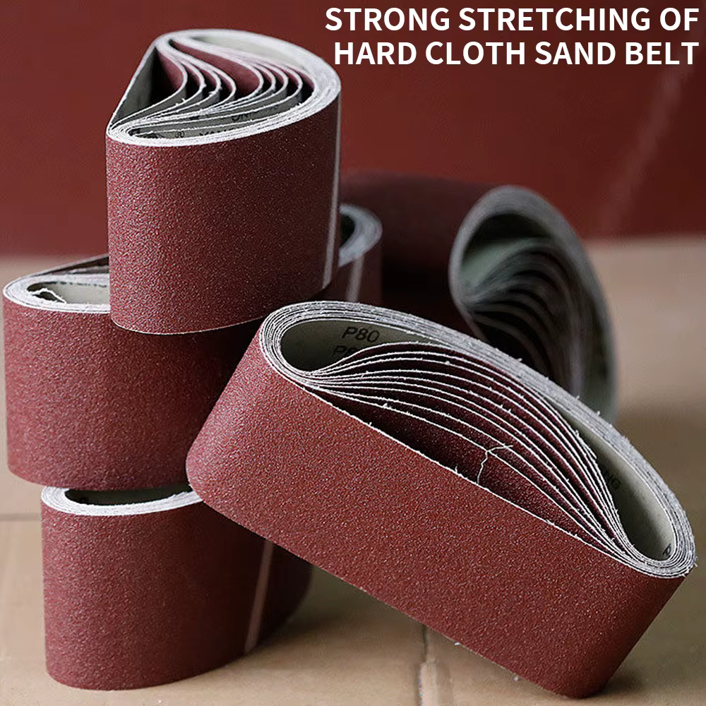 5 pièces 75x533mm bandes abrasives bandes abrasives pour 3x21 ''planseurs fichier ponceuse à bande o
