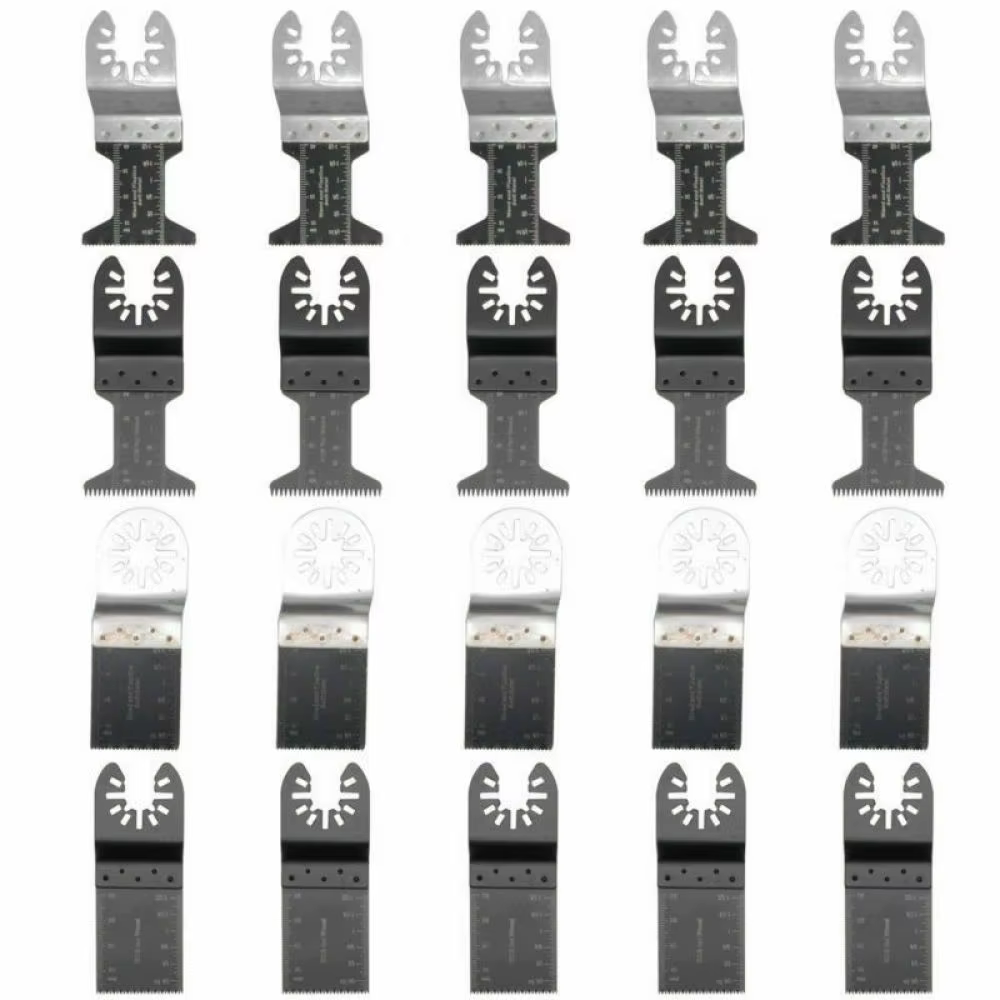 Scie multifonctionnelle, 20 pièces Accessoires pour outils électriques oscillants, lame de coupe uni