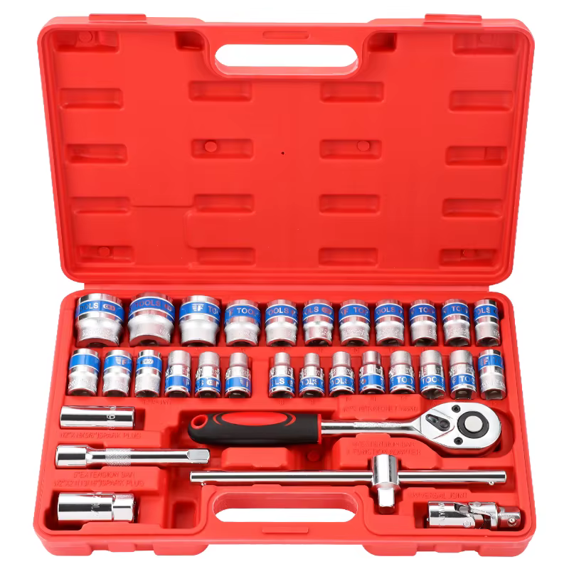Ensemble d'outils mécaniques 32 pièces, douilles profondes et Standard à entraînement 1/2 ", jeu de 