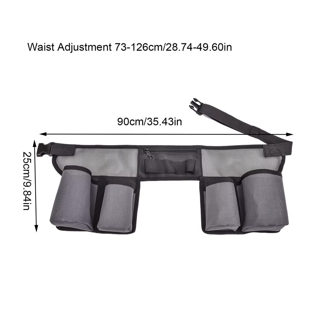 Ceinture porte-outils réglable pour homme et femme, sac banane de jardinage avec poches pour produit