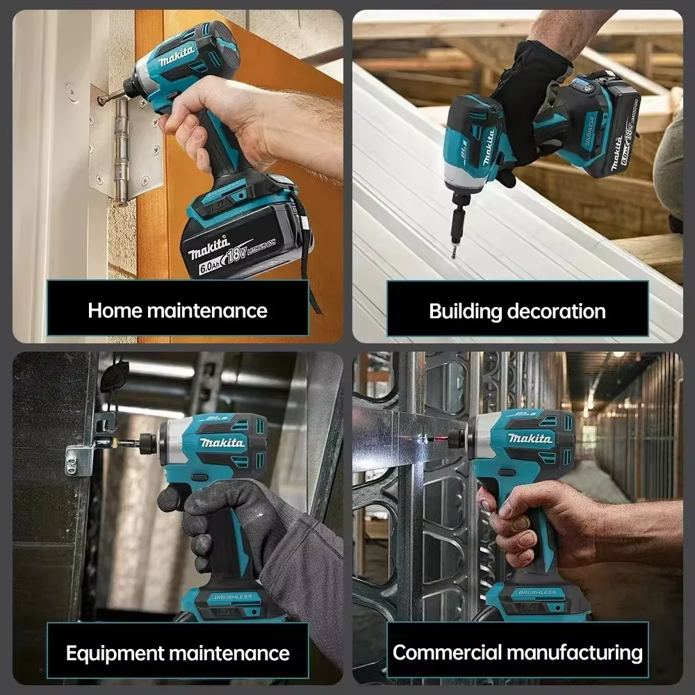 Makita DTD173 1800 tr/min tournevis à percussion sans fil 180N.m moteur sans brosse perceuse électri