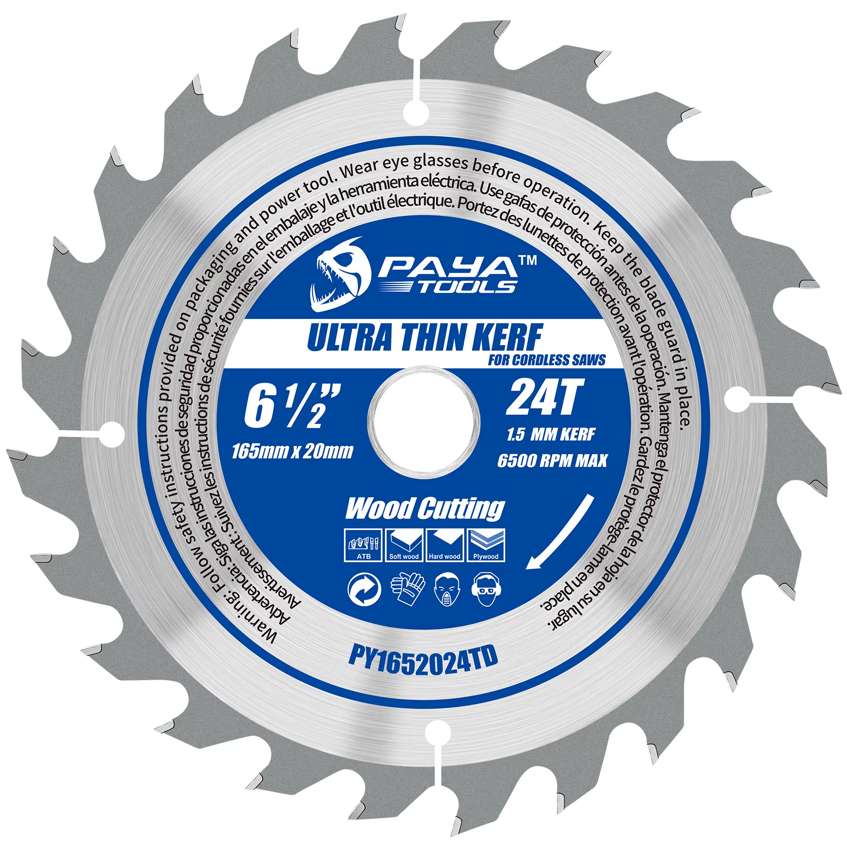 Lames de scie circulaire pour le bois PAYA, différentes tailles, lames TCT ATB pour le bois, testées