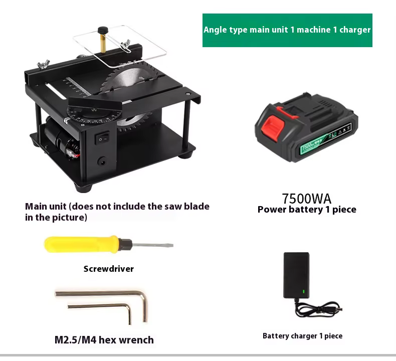Micro Mini scie de Table pour le travail du bois, broyeur électrique, modèle de scie à Table poussoi