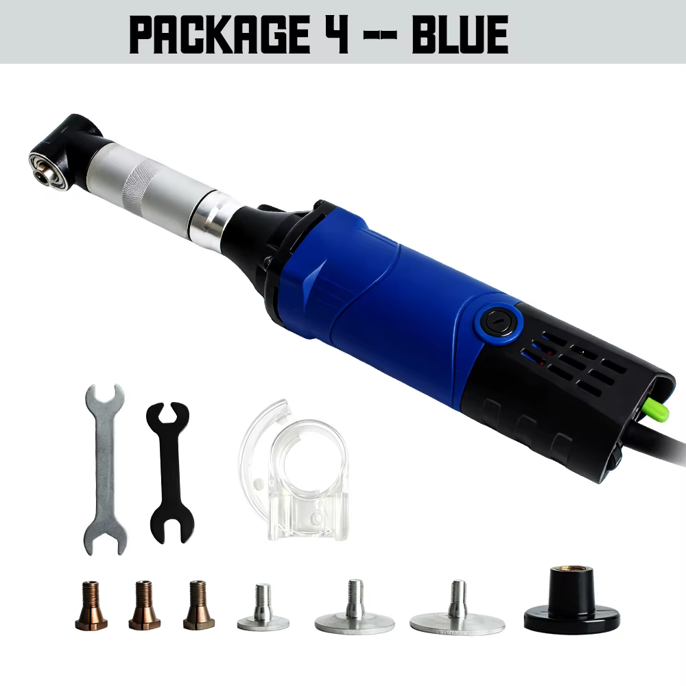 90 °   Kit d'outils de nettoyage de joints de carrelage, meuleuse d'angle micro 15000 tr/min 6 vites