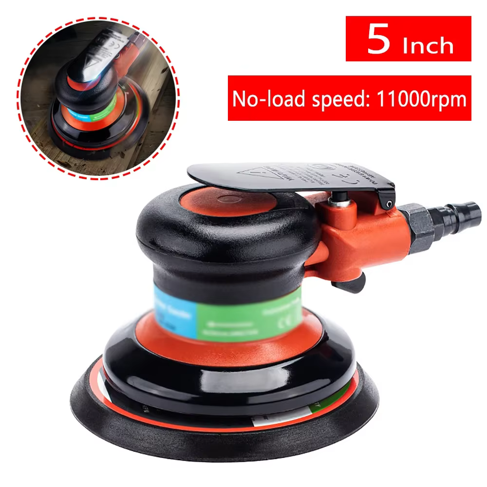 Ponceuse orbitale pneumatique 5 pouces, outil de polissage, rectifieuse à Air pour voiture, 11000rpm
