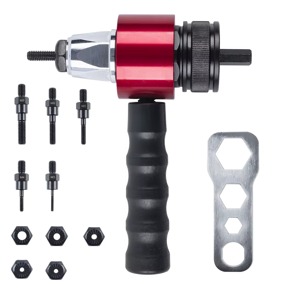 Adaptateur pour riveteuse électrique M3 M4 M5 M6 M8, outil de rivetage professionnel de qualité indu