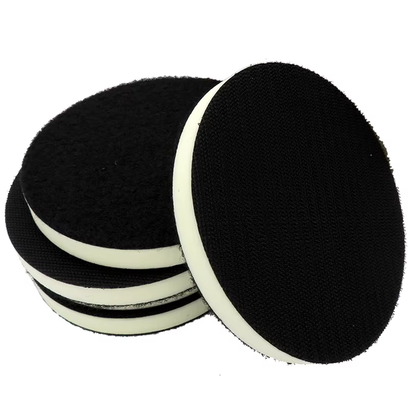 Tampon d'interface en mousse PU de 6 pouces, 150mm, pour disque de ponçage à crochet et boucle, plaq