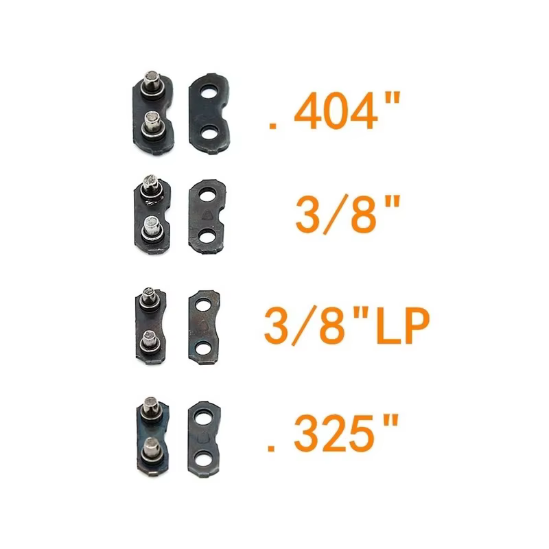 10 paires de serrures à chaîne de scie professionnelles 0,404" 0,325" 3/8" 3/8" LP sont disponibles