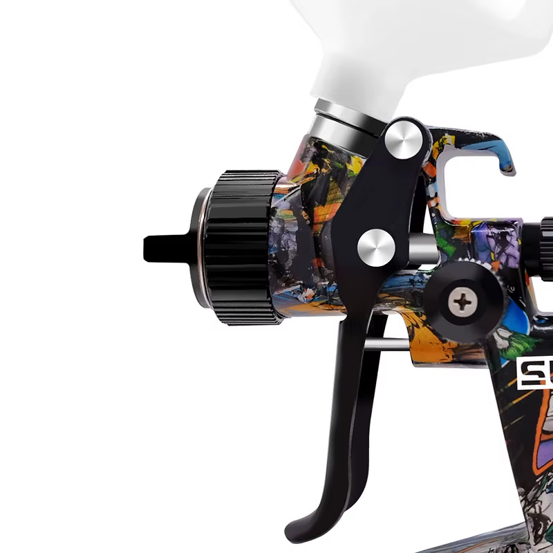 Sutu 5800 pistolet de pulvérisation pneumatique 1.3mm buse de pulvérisation en acier inoxydable Pot 