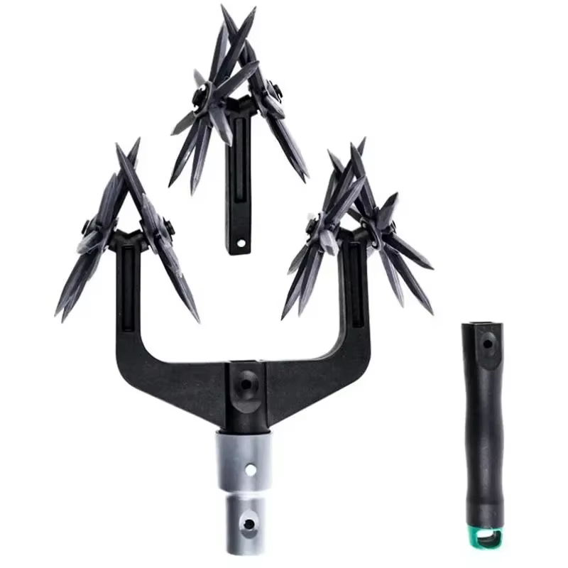 Cultivateur rotatif découseur de pelouse de jardin, motoculteur rotatif de jardinage réglable et out