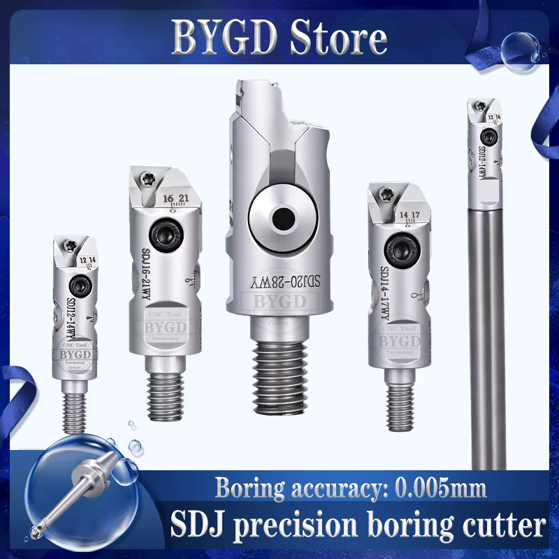 BYGD BT30 BT40 SDJ tête d'outil LBK CBK EWN RBH TCT dent de verrouillage SDJ10 SDJ12 SDJ14 SDJ16 SDJ