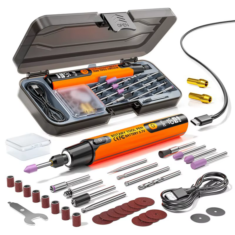 Mini stylo de gravure rotatif sans fil 6000-16000r, perceuse électrique sans fil USB avec accessoire