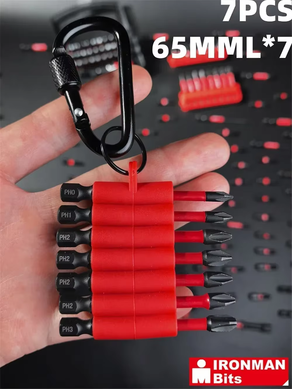 7-24Pcs Impact Driver Set – Magnetic S2 Steel Drill Bits with Organizer Sleeve, Durable Multi-Drive