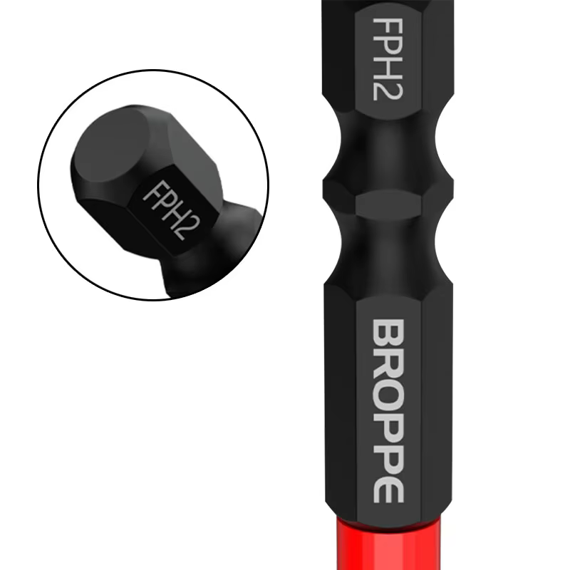 Tournevis d'électricien PZ/FL, embout de tournevis, tête de lot magnétique antidérapante FPH1 FPH2 F