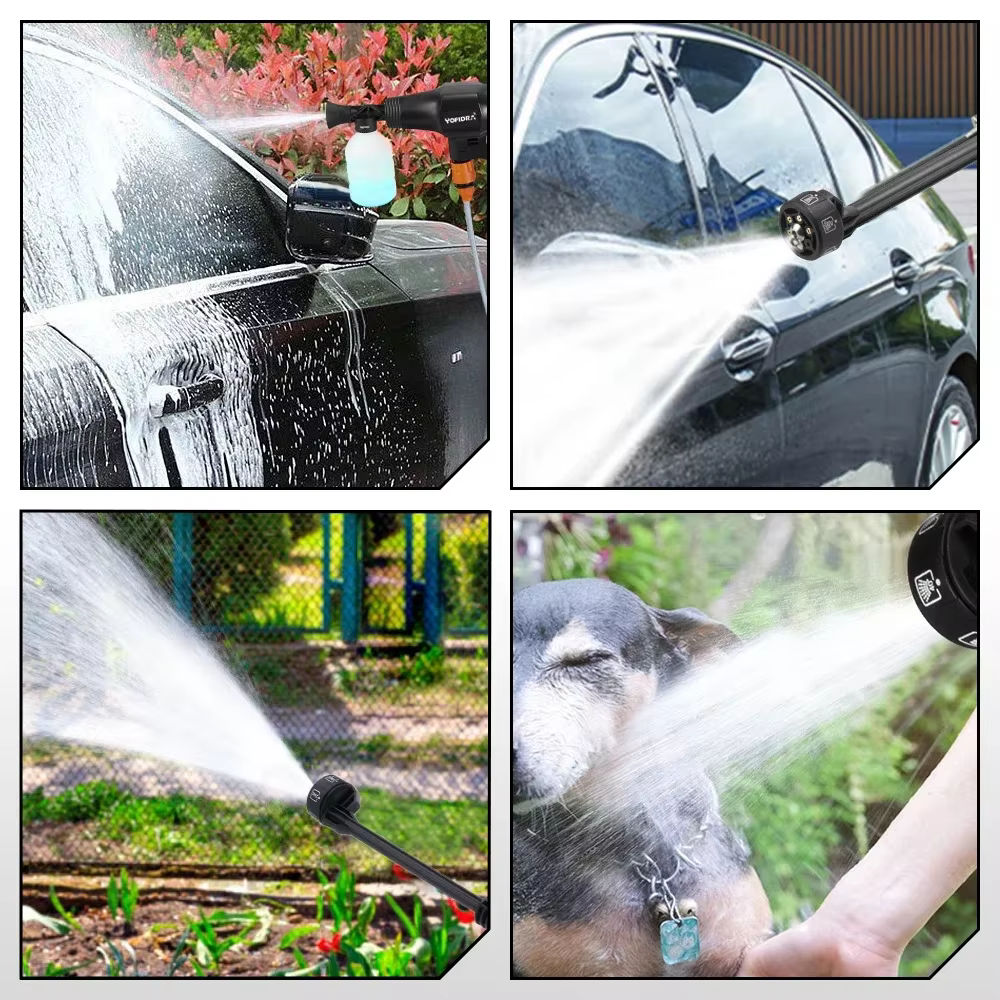 Pistolet de lavage haute pression sans fil YOFIDRA 200 bars avec seau, pistolet de pulvérisation éle