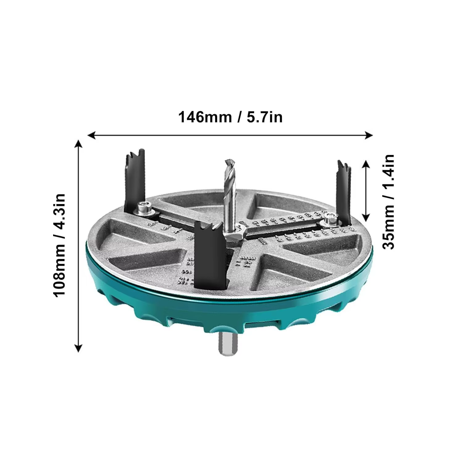 Outil de scie cloche rond réglable, scie cloche, travail de calcul, outils de coupe, ouvre-trou, dia