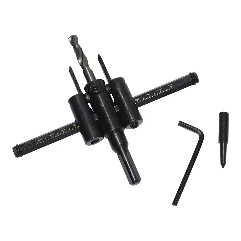 Kit de forets à trous circulaires réglables de 30 mm à 200 mm, outils de coupe ronds pour le bricola
