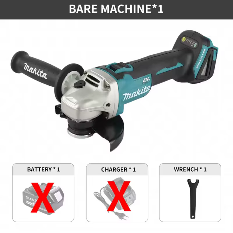 Meuleuse d'angle sans fil Makita DGA504 18V 125mm, outil de polissage et de meulage électrique pour 